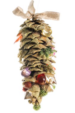 Noel koni oyuncak dekore edilmiş kristalleri, boncuk ve leces ile