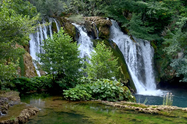 Waterfallen Una River Bosnia Kroatie — Stockfoto