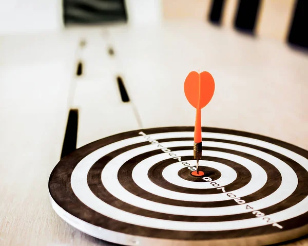 Dart is an opportunity and Dartboard is the target and goal.So both of that represent a challenge in business marketing as concept.