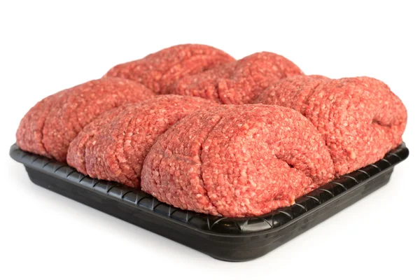 Fresh Minced Mix of Meat in a Plate — Stock Photo, Image