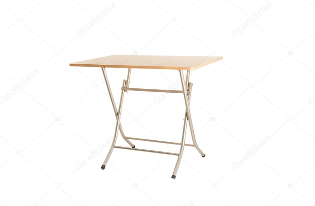 Mesa plegable aislado en blanco — Fotos de Stock © Nasimi #122908964
