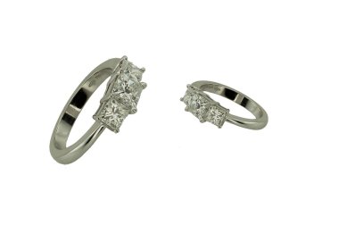 Beyaz arka plan üzerinde halka