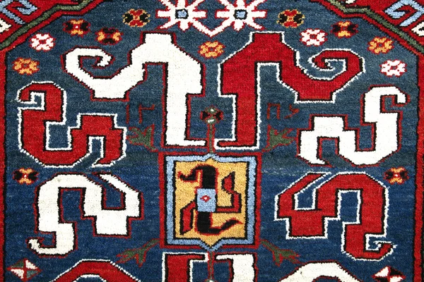 Parte di tappeto fatto a mano — Foto Stock