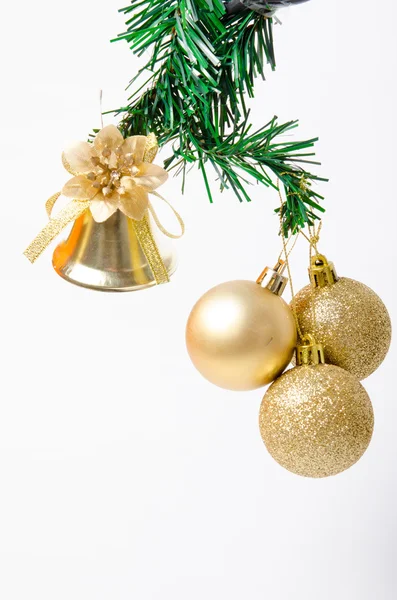 Beyaz arka plan üzerinde Chrismas oyuncaklar