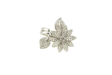 Beyaz bir arka plan üzerinde izole yüzük