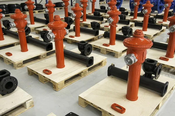 Hidrante rojo de fuego — Foto de Stock