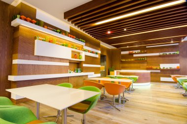 Restoran iç tablo ve Kanepeli yakın çekim