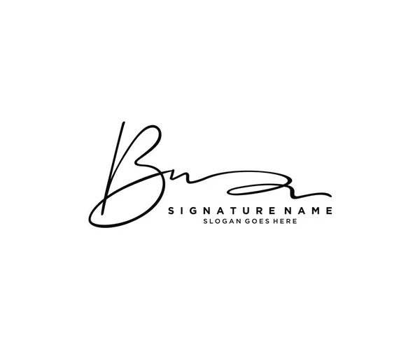 Initial Signature Logo Design Logo Fashion Photography Wedding Beauty Business — Stock Vector