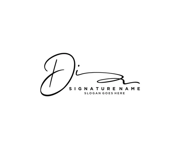 Signature Initiale Logo Design Logo Pour Mode Photographie Mariage Beauté — Image vectorielle