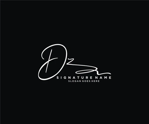 Signature Initiale Logo Design Logo Pour Mode Photographie Mariage Beauté — Image vectorielle