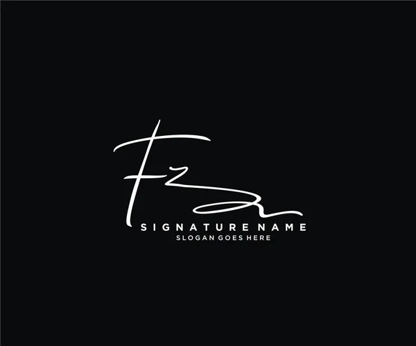 Initial Signature Logo Design Logo Für Mode Fotografie Hochzeit Schönheit — Stockvektor