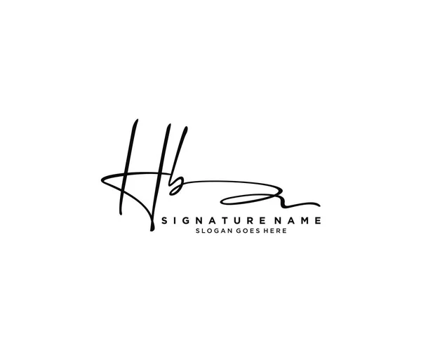 Signature Initiale Logo Design Logo Pour Mode Photographie Mariage Beauté — Image vectorielle