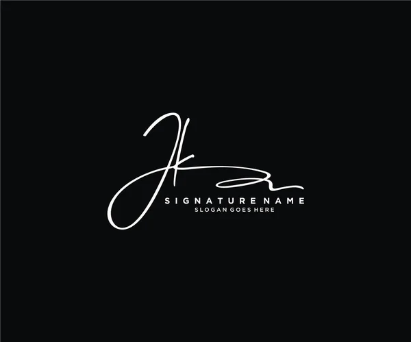 Signature Initiale Logo Design Logo Pour Mode Photographie Mariage Beauté — Image vectorielle