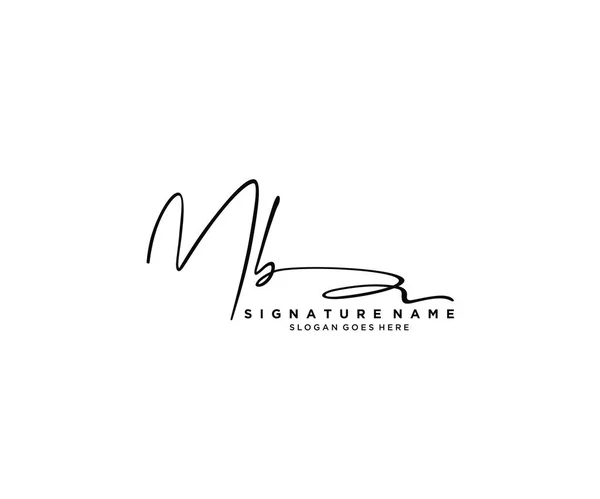 Signature Initiale Logo Design Logo Pour Mode Photographie Mariage Beauté — Image vectorielle