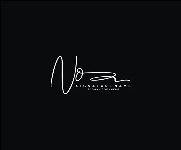 Projeto Inicial Logotipo Assinatura Logo Para Moda Fotografia Casamento Beleza — Vetor de Stock