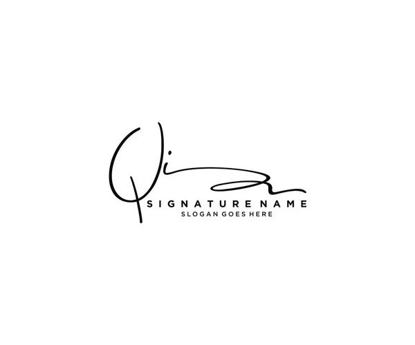 Initial Signature Logo Design Logo Für Mode Fotografie Hochzeit Schönheit — Stockvektor