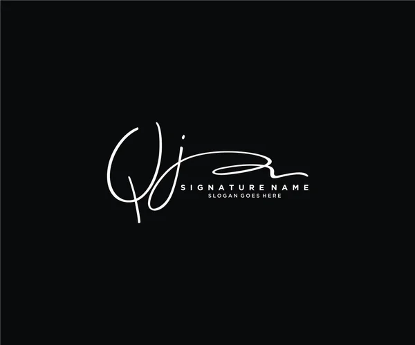 Signature Initiale Logo Design Logo Pour Mode Photographie Mariage Beauté — Image vectorielle