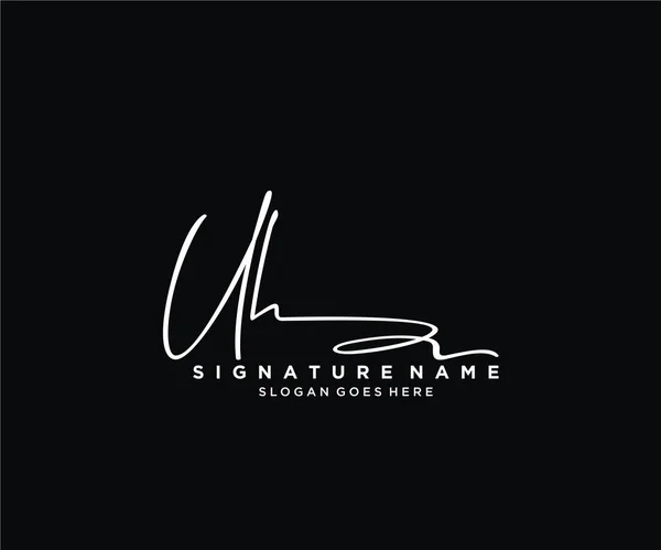 Initial Signature Logo Design Logo Fashion Photography Wedding Beauty Business — Stock Vector