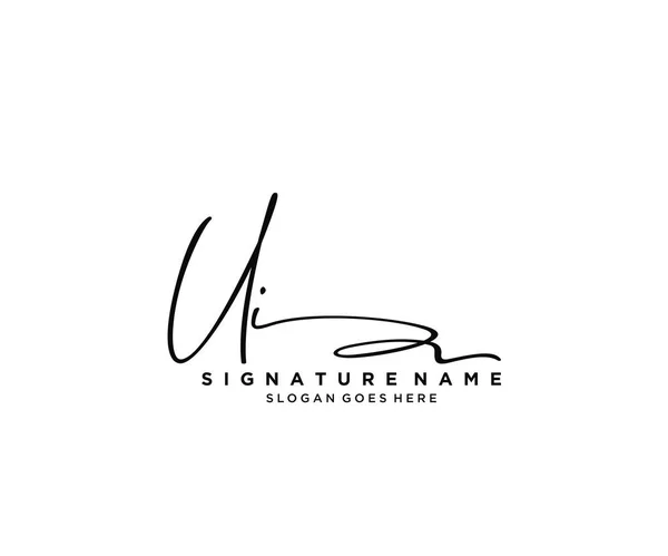 Diseño Inicial Del Logotipo Signature Logotipo Para Moda Fotografía Boda — Archivo Imágenes Vectoriales