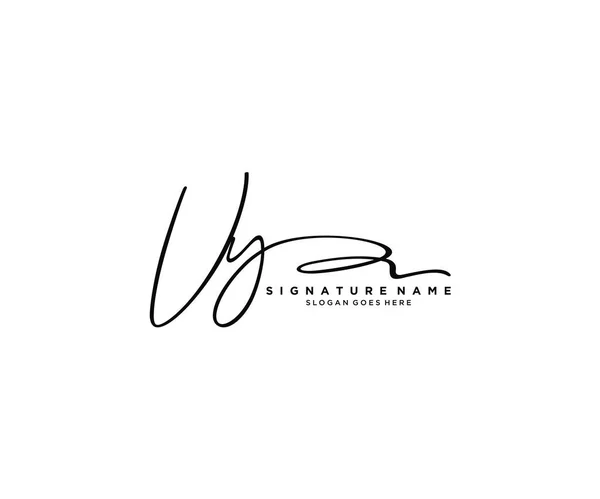 Design Iniziale Del Logo Signature Logo Moda Fotografia Matrimonio Bellezza — Vettoriale Stock