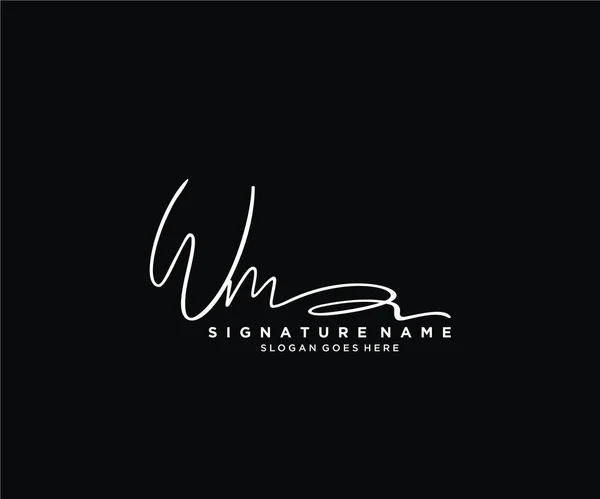 Signature Initiale Logo Design Logo Pour Mode Photographie Mariage Beauté — Image vectorielle