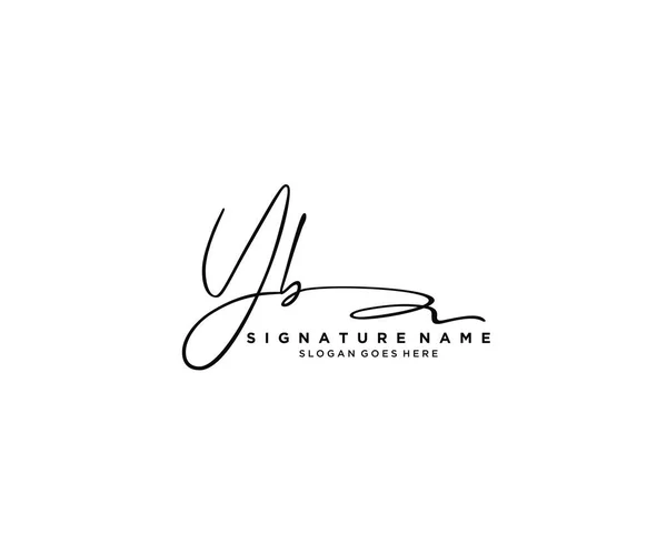 Initial Signature Logo Design Logo Fashion Photography Wedding Beauty Business — Stock Vector