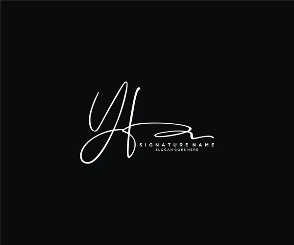 Signature Initiale Logo Design Logo Pour Mode Photographie Mariage Beauté — Image vectorielle