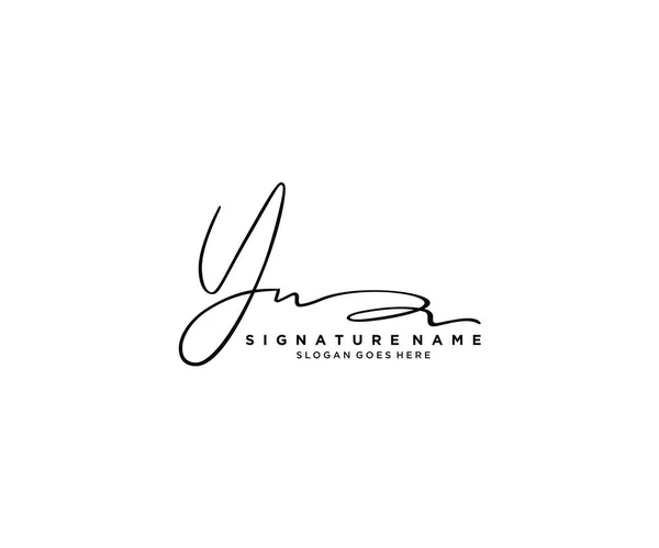 Wstępny Projekt Logo Podpisu Logo Moda Fotografia Ślub Piękno Firma — Wektor stockowy