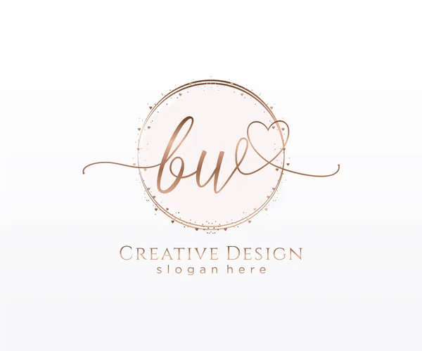 Création Initiale Logo Manuscrit Logo Pour Mode Photographie Mariage Beauté — Image vectorielle