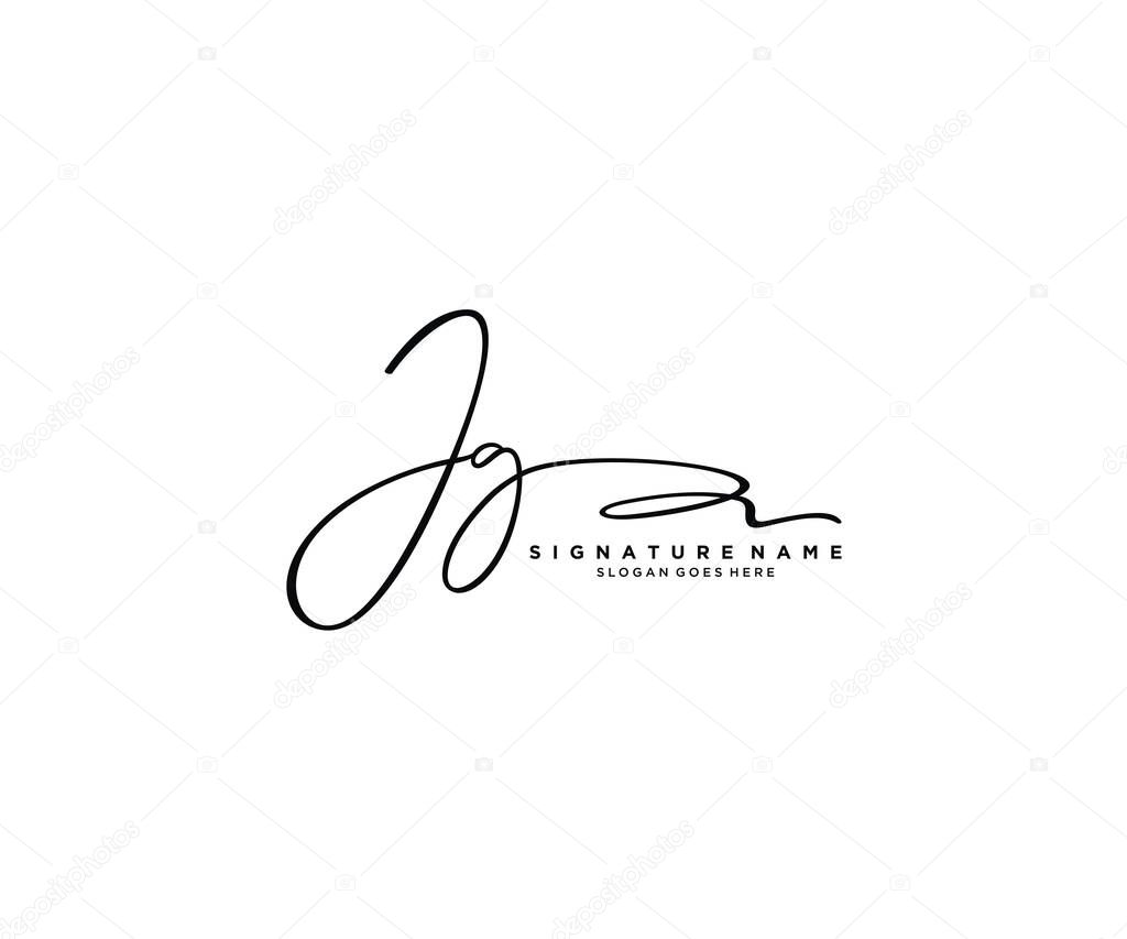Initial Signature logo design. Logo for fashion,photography, wedding, beauty, business company.