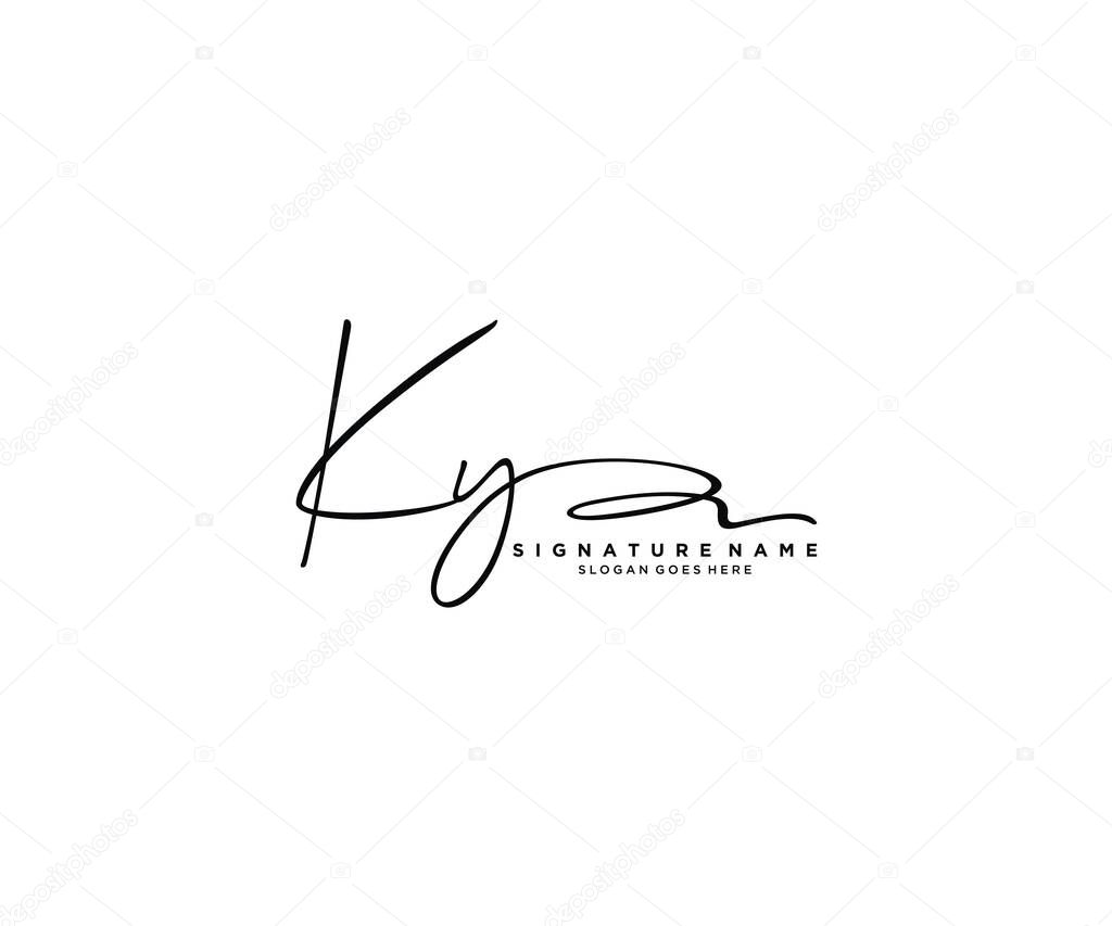 Initial Signature logo design. Logo for fashion,photography, wedding, beauty, business company.