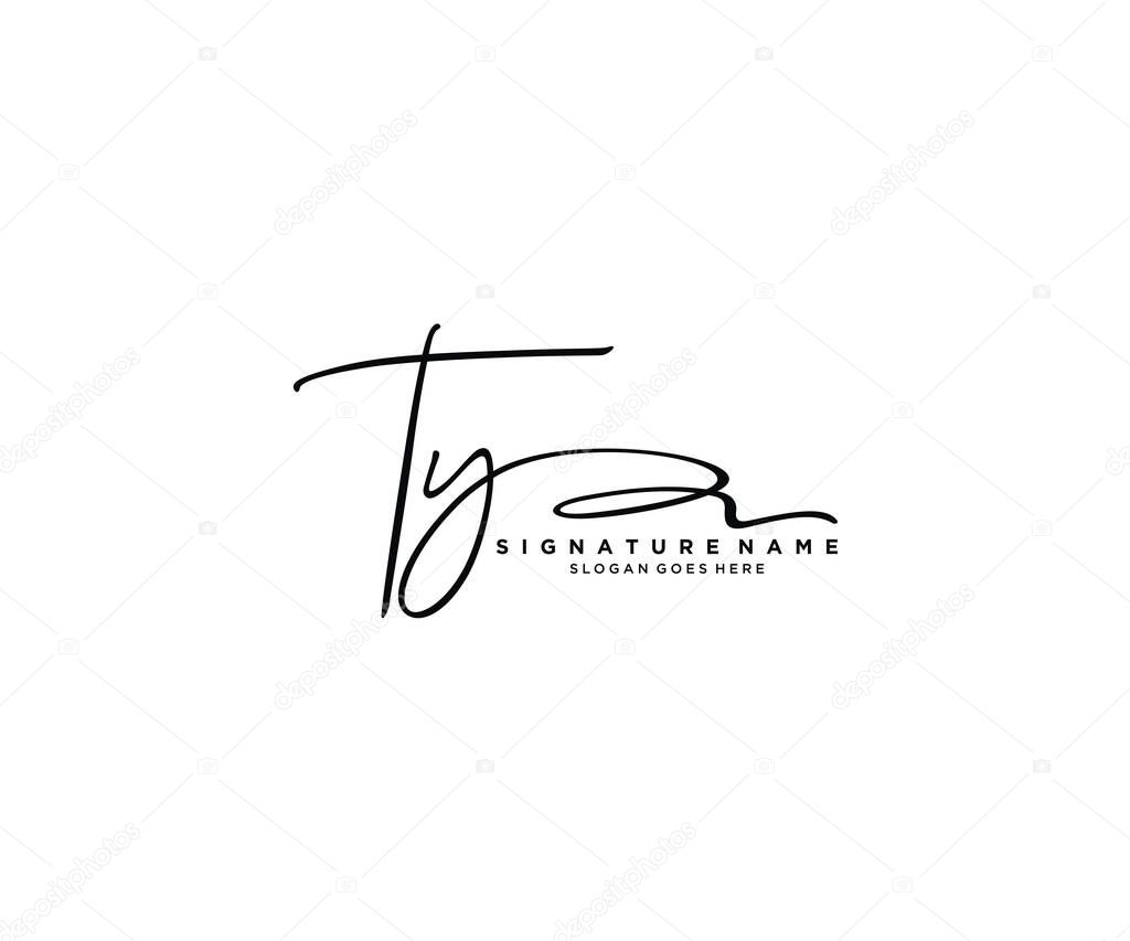 Initial Signature logo design. Logo for fashion,photography, wedding, beauty, business company.