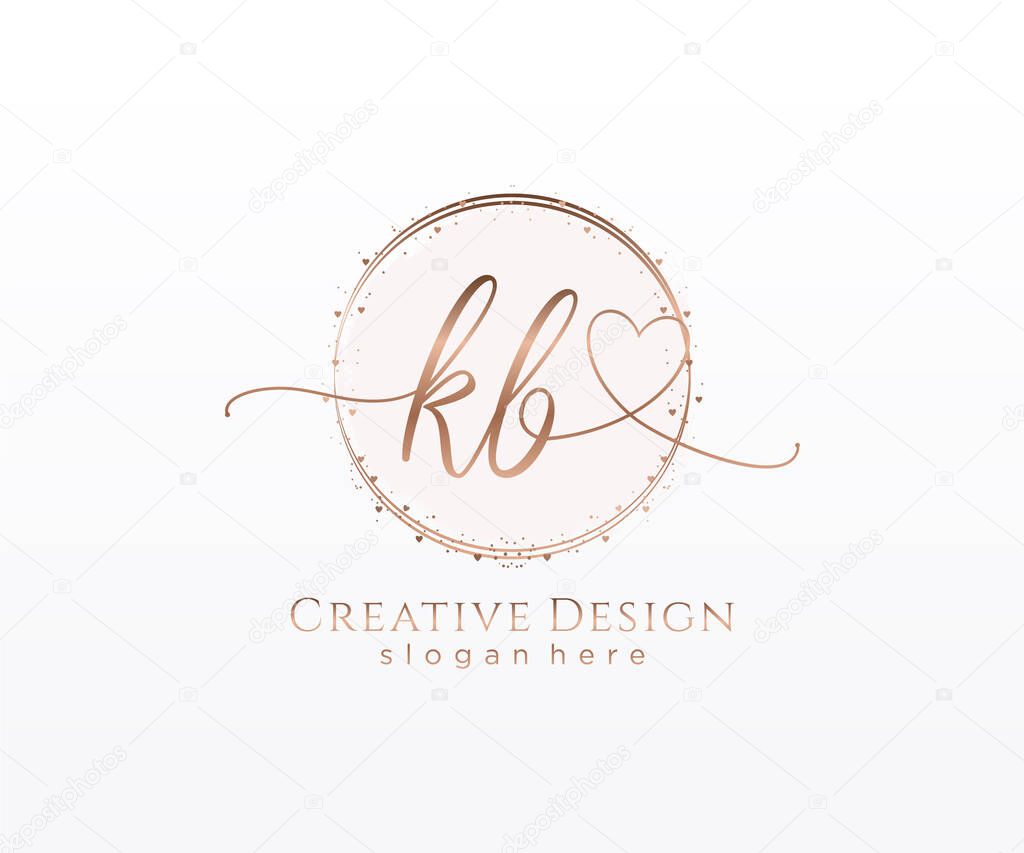 Initial handwriting logo design. Logo for fashion,photography, wedding, beauty, business company.