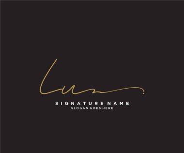İlk el yazısı logosu tasarımı. Moda, fotoğrafçılık, düğün, güzellik, iş dünyası logosu.