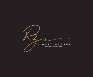 İlk el yazısı logosu tasarımı. Moda, fotoğrafçılık, düğün, güzellik, iş dünyası logosu.