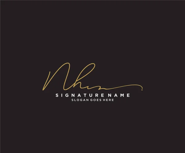 Erste Handschriftliche Logogestaltung Logo Für Mode Fotografie Hochzeit Schönheit Unternehmen — Stockvektor