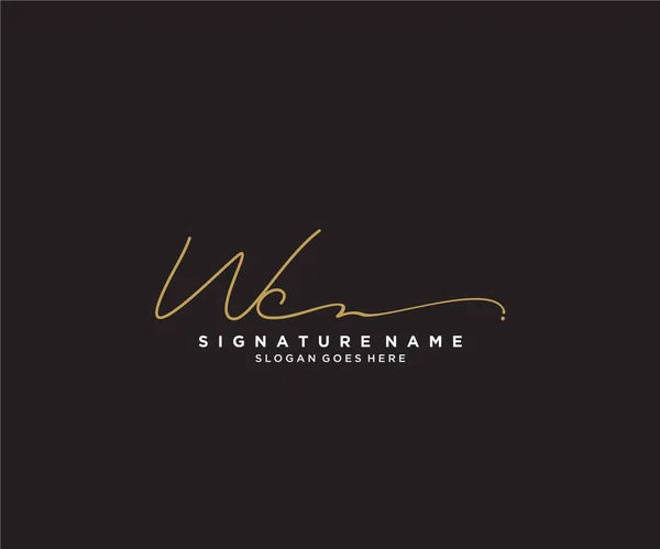 Erste Handschriftliche Logogestaltung Logo Für Mode Fotografie Hochzeit Schönheit Unternehmen — Stockvektor