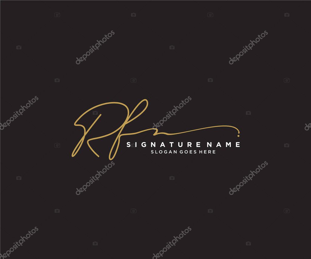 Initial handwriting logo design. Logo for fashion,photography, wedding, beauty, business company.