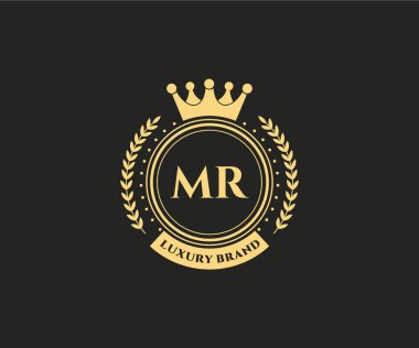 Kaligrafik kadın çiçekli el, heraldik monogram antika vintage stil lüks logo tasarımı Premium Vector çizdi.
