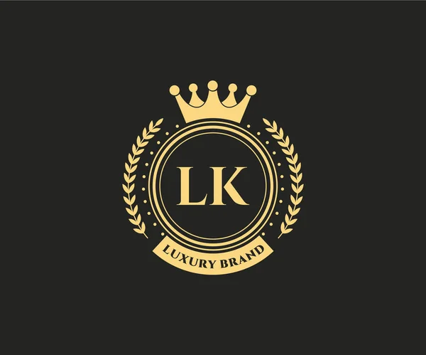 Kaligrafik Kadın Çiçekli Heraldik Monogram Antika Vintage Stil Lüks Logo — Stok Vektör