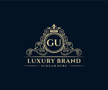 Kaligrafik kadın çiçekli el, heraldik monogram antika vintage stil lüks logo tasarımı Premium Vector çizdi.