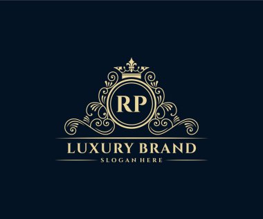 Kaligrafik kadın çiçekli el, heraldik monogram antika vintage stil lüks logo tasarımı Premium Vector çizdi.