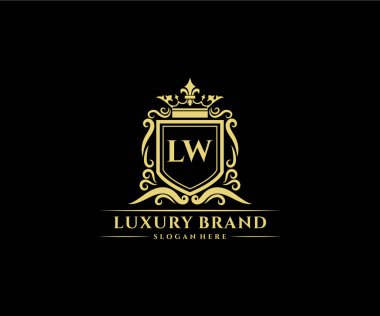 Kaligrafik kadın çiçekli el, heraldik monogram antika vintage stil lüks logo tasarımı Premium Vector çizdi.