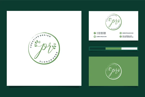 Colecciones Logotipos Femeninos Plantilla Tarjeta Visita Premium Vector — Vector de stock