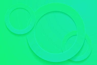 bahar yeşili arka planlar. 3d daire kağıt kesim arkaplanı.