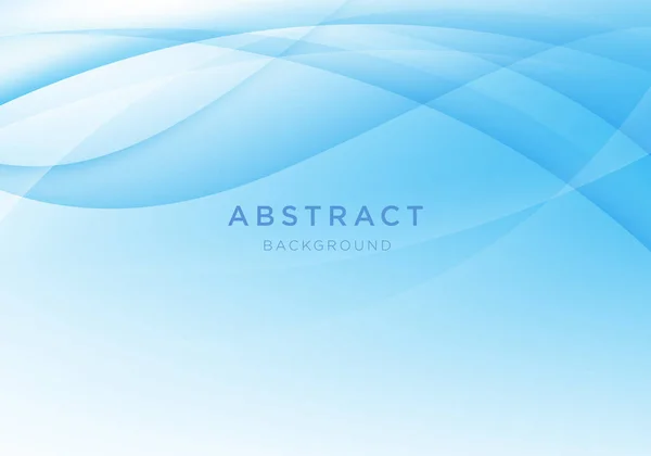 Fondo Abstracto Vector Luz Onda Azul Blanca — Vector de stock