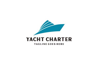 Yat / Cruise Logo tasarımı Minimalist sanatla ilham kaynağı.