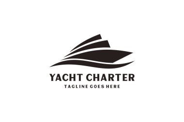 Yat / Cruise Logo tasarımı Minimalist sanatla ilham kaynağı.