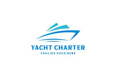 Yat / Cruise Logo tasarımı Minimalist sanatla ilham kaynağı.