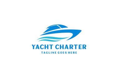 Yat / Cruise Logo tasarımı Minimalist sanatla ilham kaynağı.
